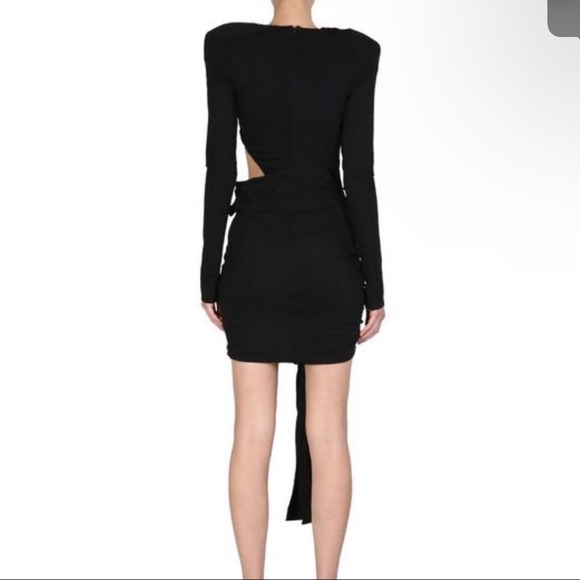 The Attico draped ribbed dress - Picture 2 of 4